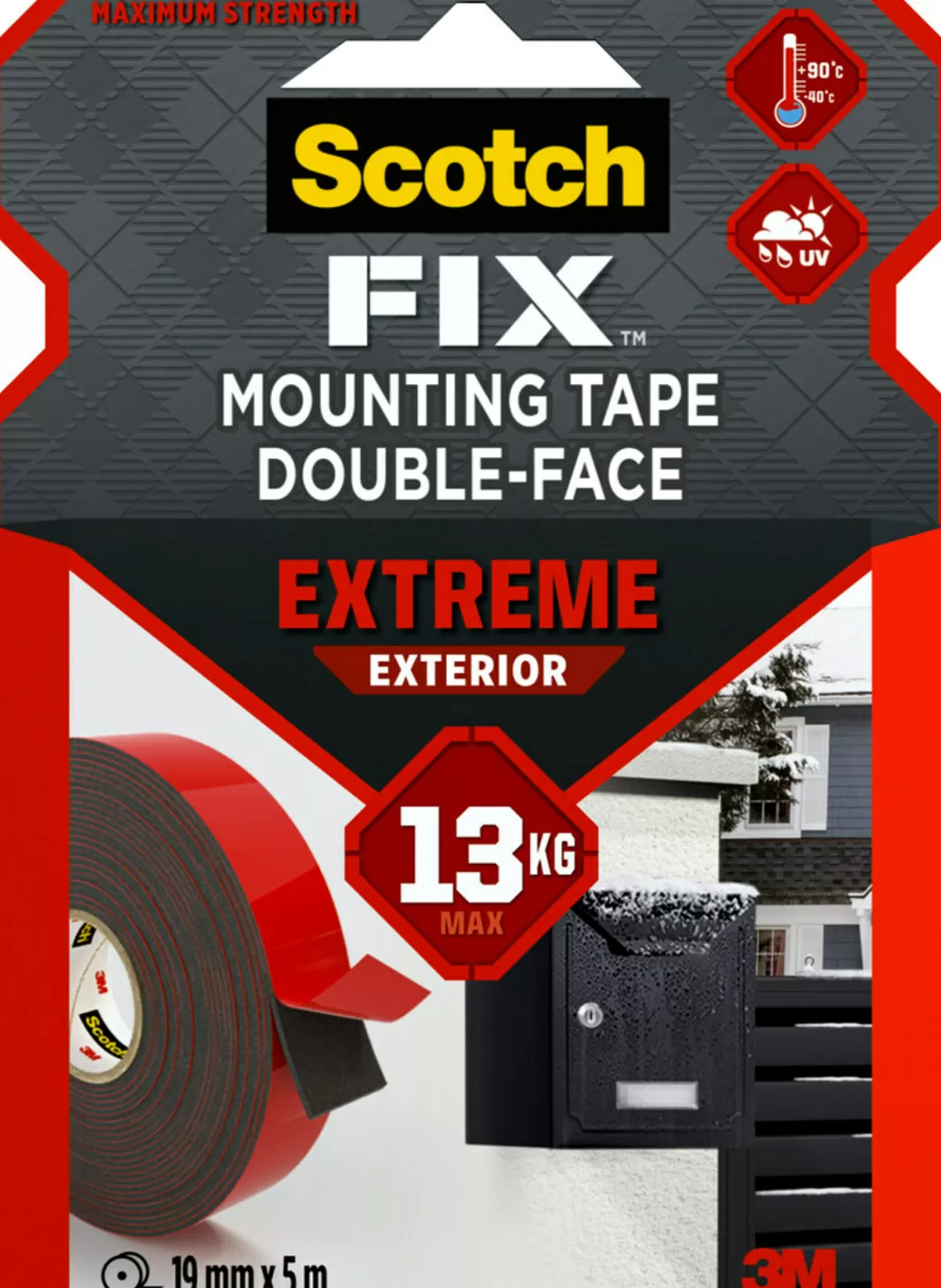 Brico Technische Tape-3M Scotch Extreme Montagetape 5Mx19Mm