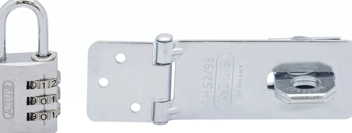 Brico Hangsloten-Abus Combinatie-Hangslot+ Overval Tcsa3/30 Aluminium Slothuis