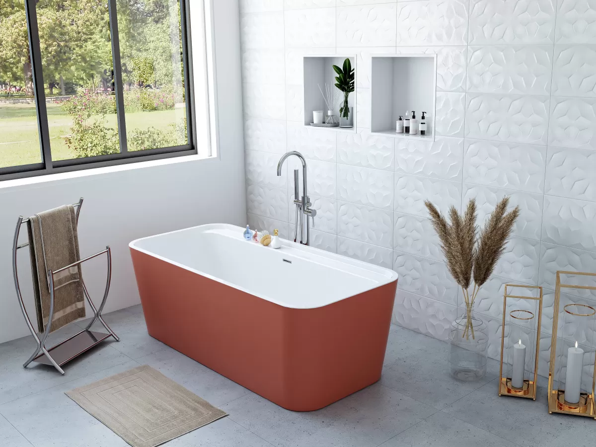 Brico Allibert Bad Kolora 170X78Cm Mat Terracotta Flash Sale