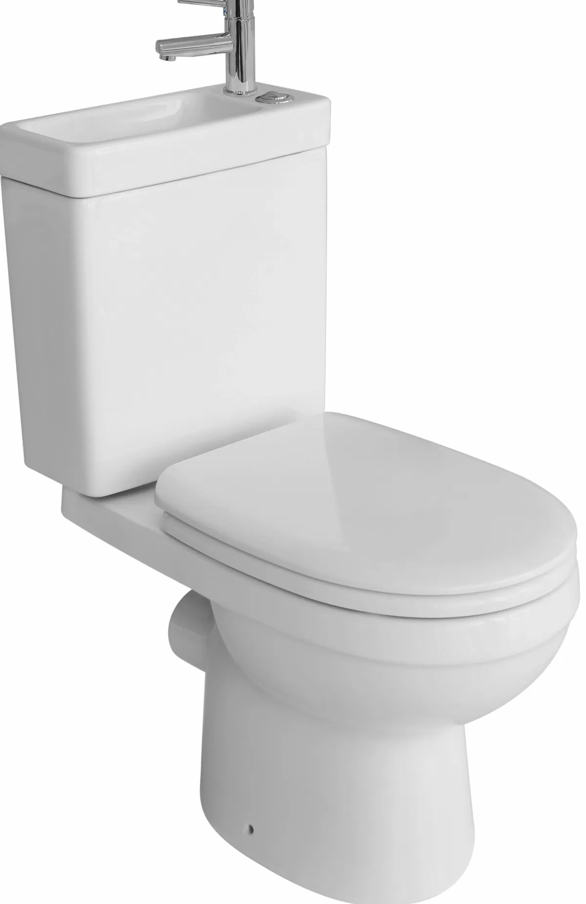 Brico Allibert Duoblok Toilet Combi I Pk Aansluiting I Met Fontein Wit Clearance