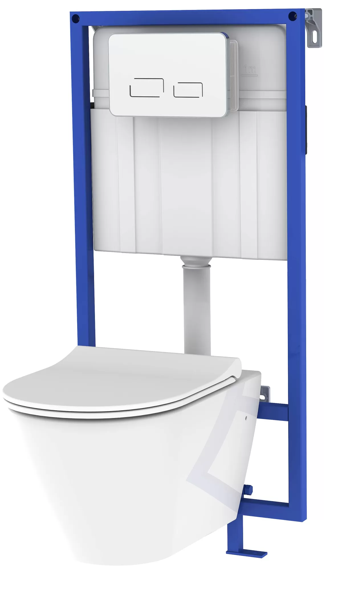 Brico Allibert Inbouwreservoir Set Link | Soft-Close Toiletzitting | Bedieningspaneel Met Infrarood Herkenning Wit Shop