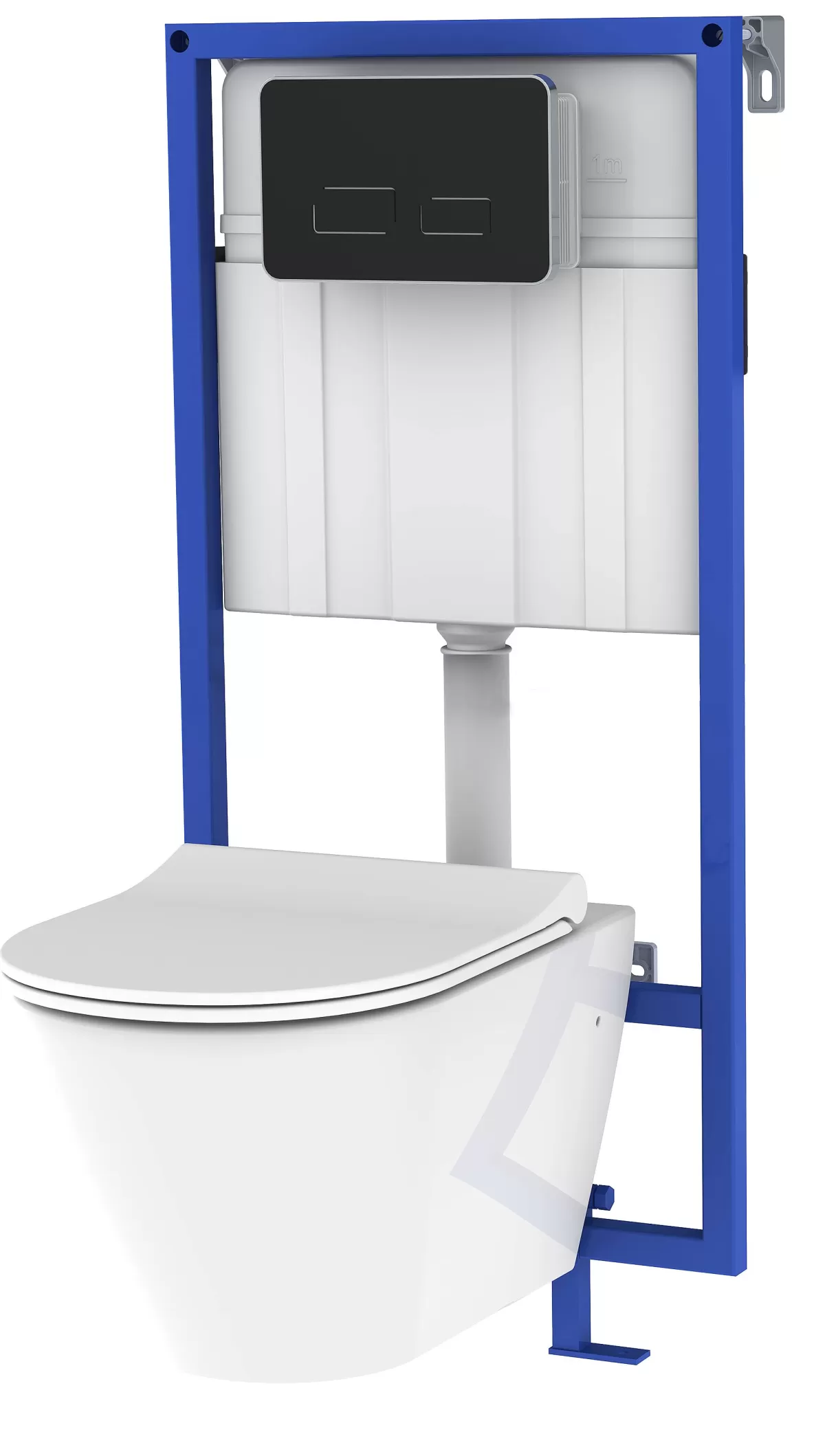 Brico Allibert Inbouwreservoir Set Link | Soft-Close Toiletzitting | Bedieningspaneel Met Infrarood Herkenning Zwart Flash Sale