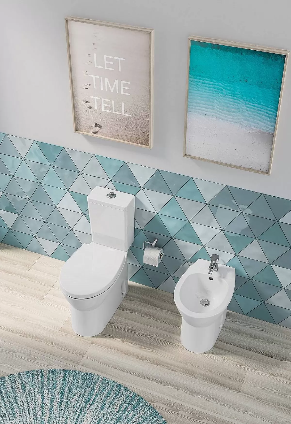 Brico Aquavive Duoblok Toilet Cormor I Universele Afvoeri Randloos Toiletpot Wit Hot