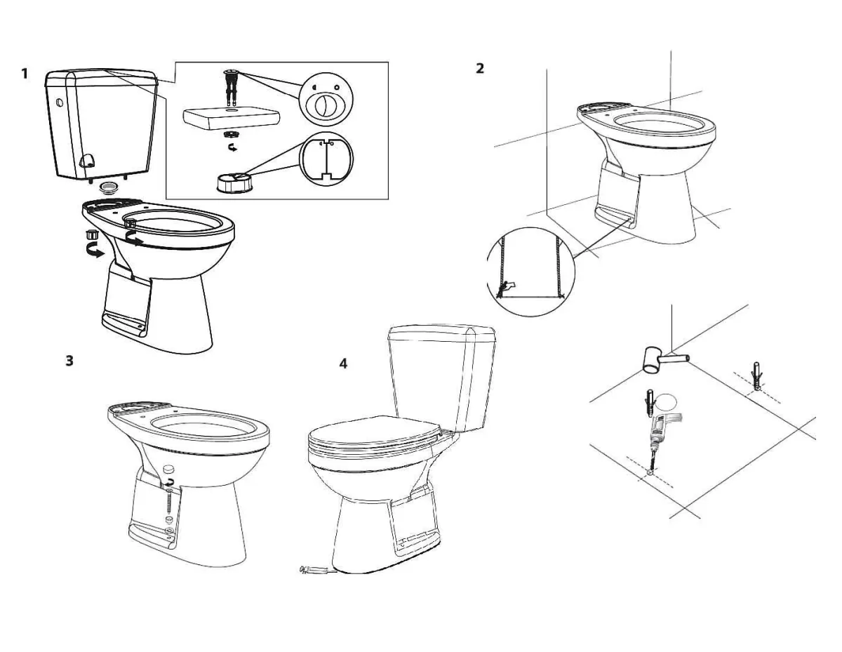 Brico Aquavive Duoblok Toilet Ippari I Ao Aansluiting I Soft-Close Toiletzitting Wit Cheap