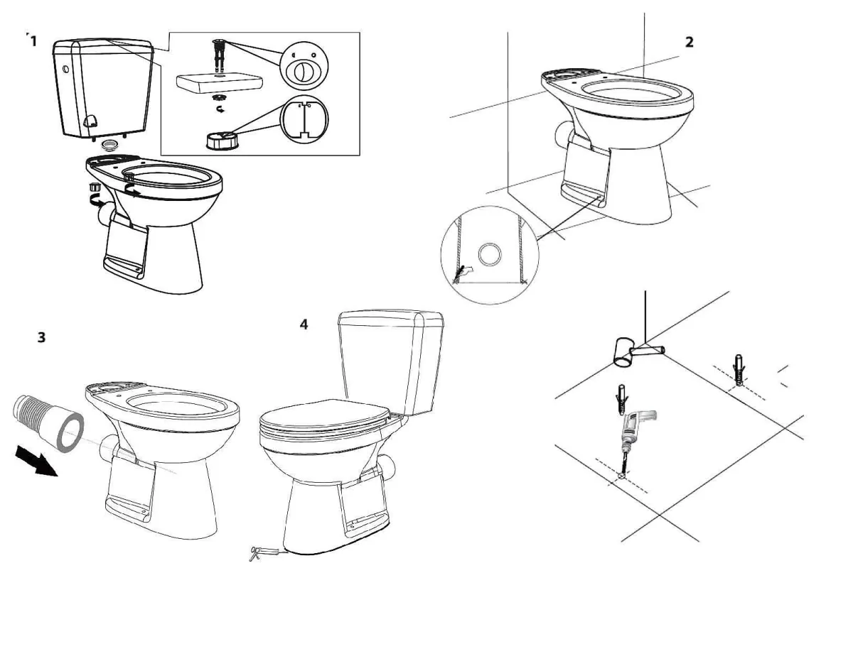 Brico Aquavive Duoblok Toilet Ippari I Pk Aansluiting I Soft-Close Toiletzitting Wit Online