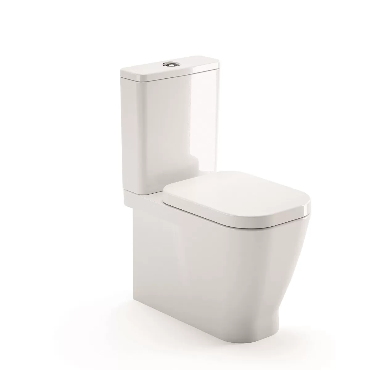 Brico Aquavive Duoblok Toilet Look | Soft-Close Toiletzitting | Universee Afvoer | Randloos Toiletzitting Wit New