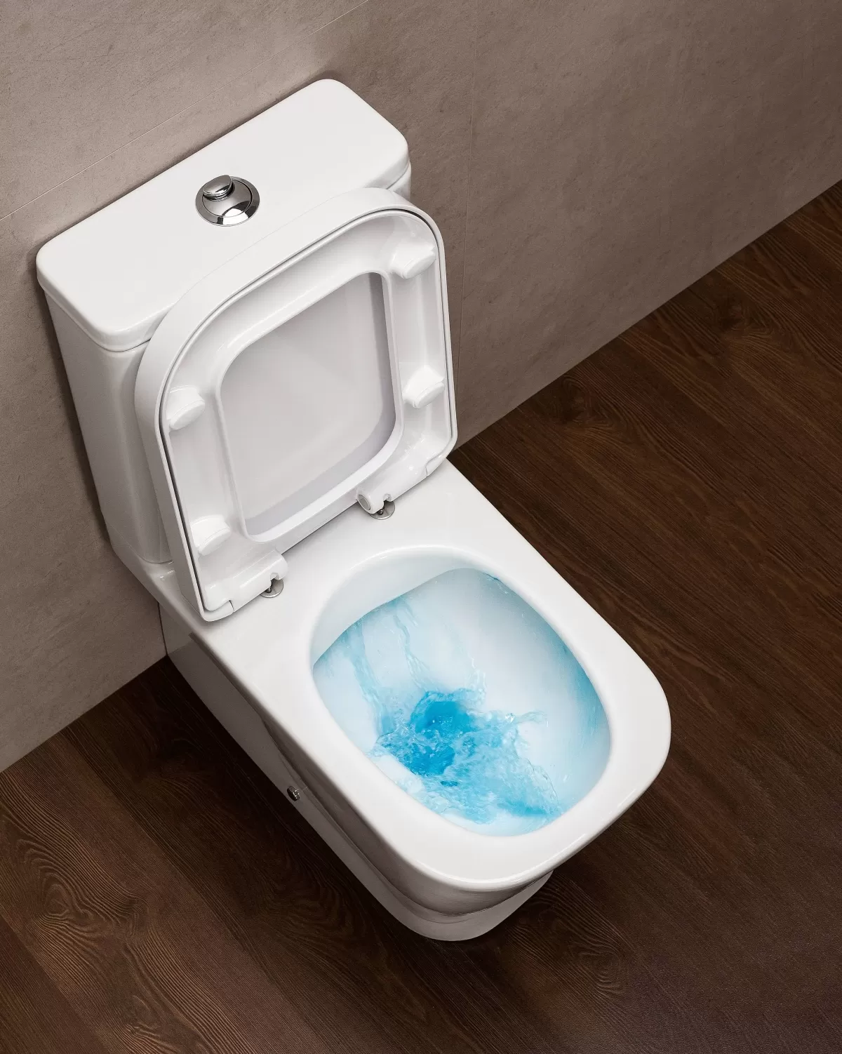 Brico Aquavive Duoblok Toilet Look | Soft-Close Toiletzitting | Universee Afvoer | Randloos Toiletzitting Wit New