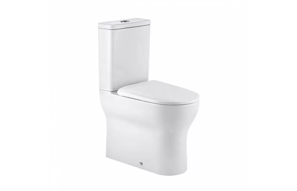 Brico Aquavive Duoblok Toilet | Universele Afvoer | Randloos | Verhoogd +7Cm | Wit Hot