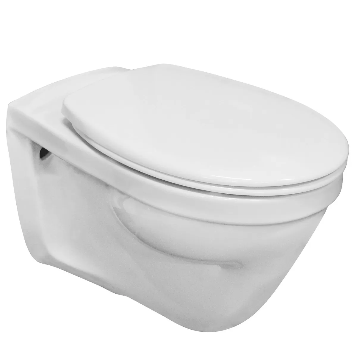 Brico Aquavive Hangtoilet Lunain Wit | Soft-Close Toiletzitting Discount