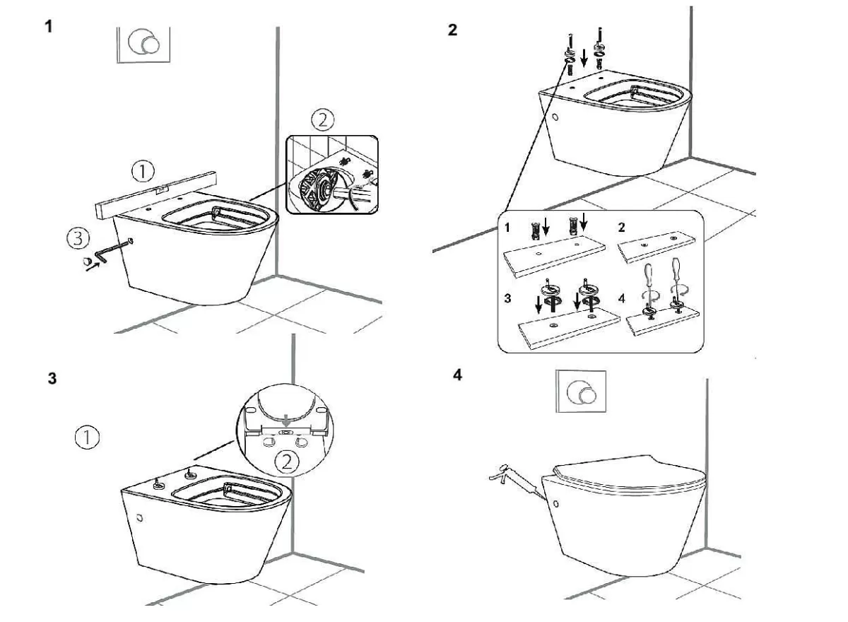 Brico Aquavive Hangtoilet Slizza Wit | Soft-Close & Quick Release Toiletzitting | Randloos Toiletpot Cheap