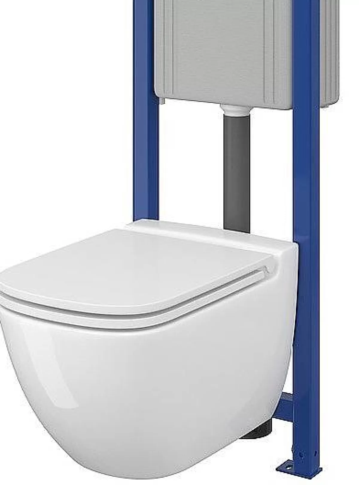 Brico Aquazuro Inbouwreservoir Set Iris | Quick Release & Soft-Close Toiletzitting | Randloos Toiletpot Discount