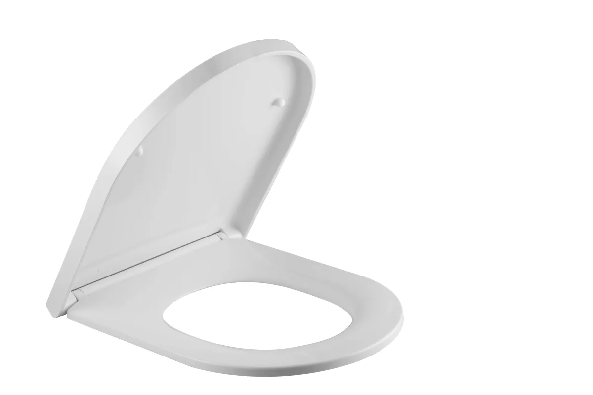 Brico Aquazuro Toiletzitting D-Vorm Murano Duroplast Wit Flash Sale