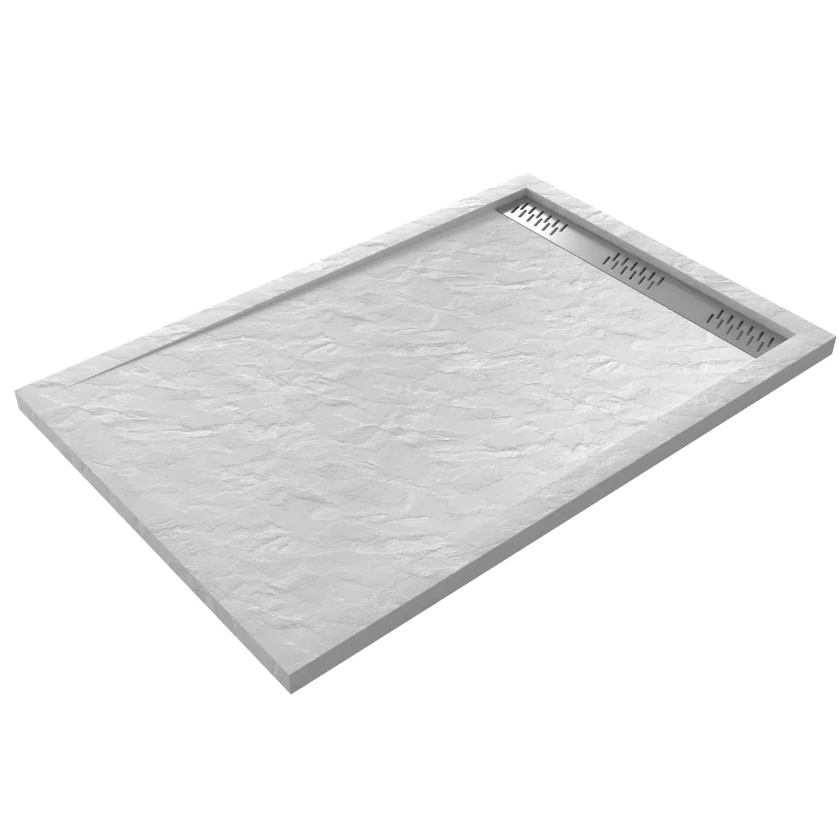 Brico Aurlane Douchebak Pedra 120X80Cm Wit Steeneffect Flash Sale