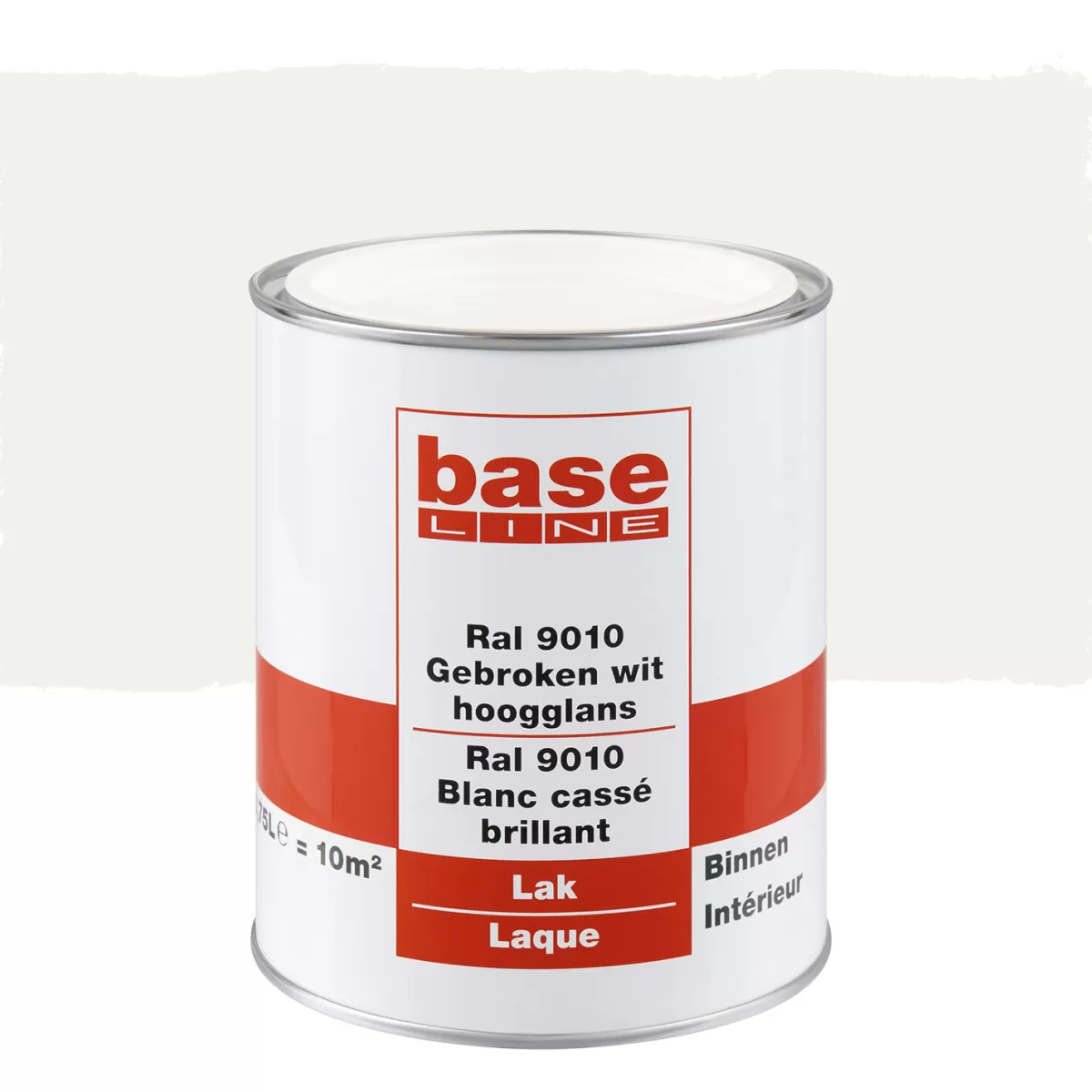 Brico Lakken-Baseline Lak Hoogglans Gebroken Wit Ral 9010 750Ml