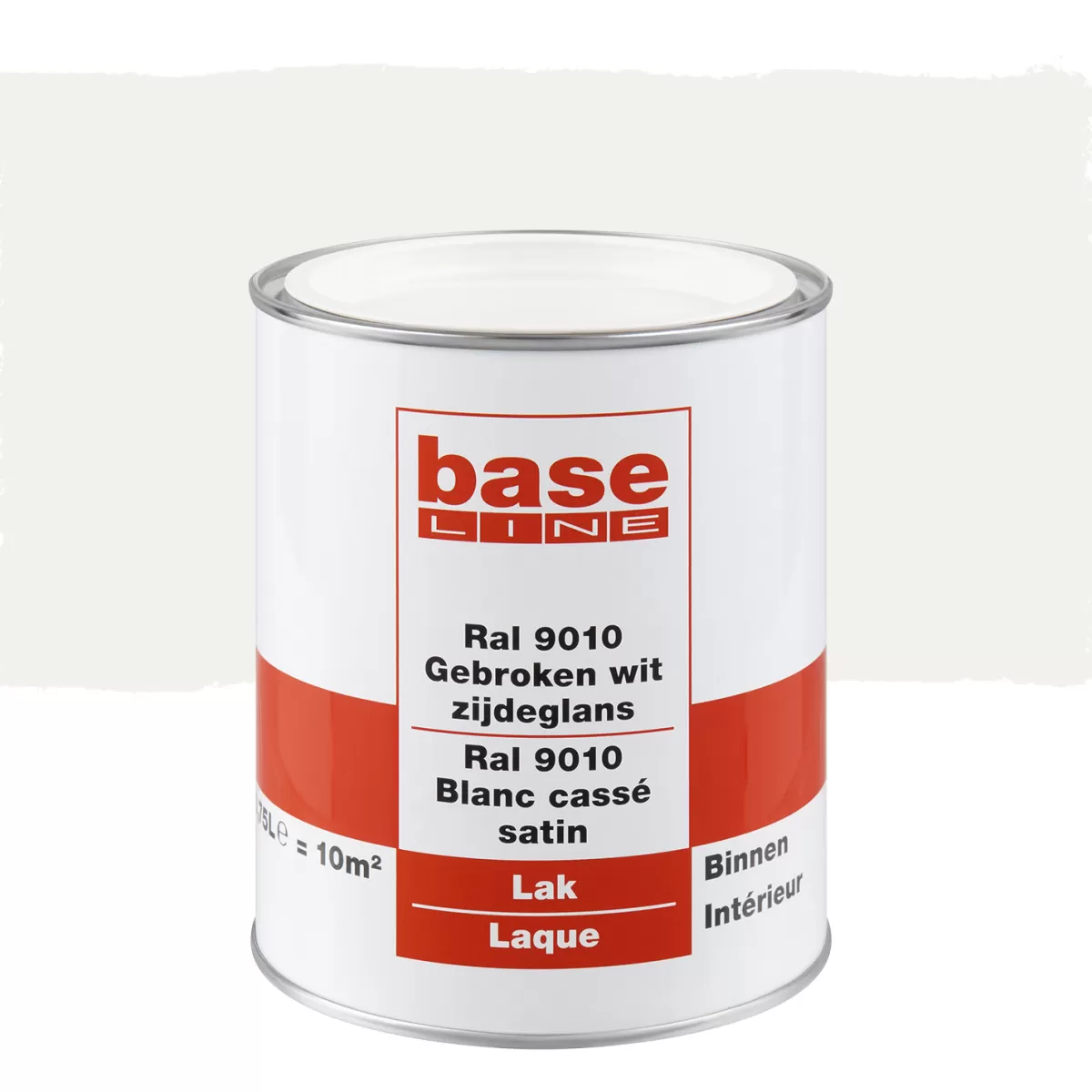 Brico Lakken-Baseline Lak Zijdeglans Gebroken Wit Ral 9010 750Ml