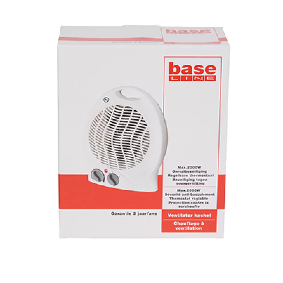 Brico Baseline Ventilatorkachel 2000W Wit