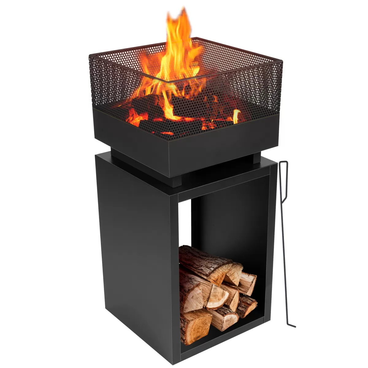 Brico Bbq Collection Vuurkorf Met Vonkenscherm 39 X 39 X 85 Cm