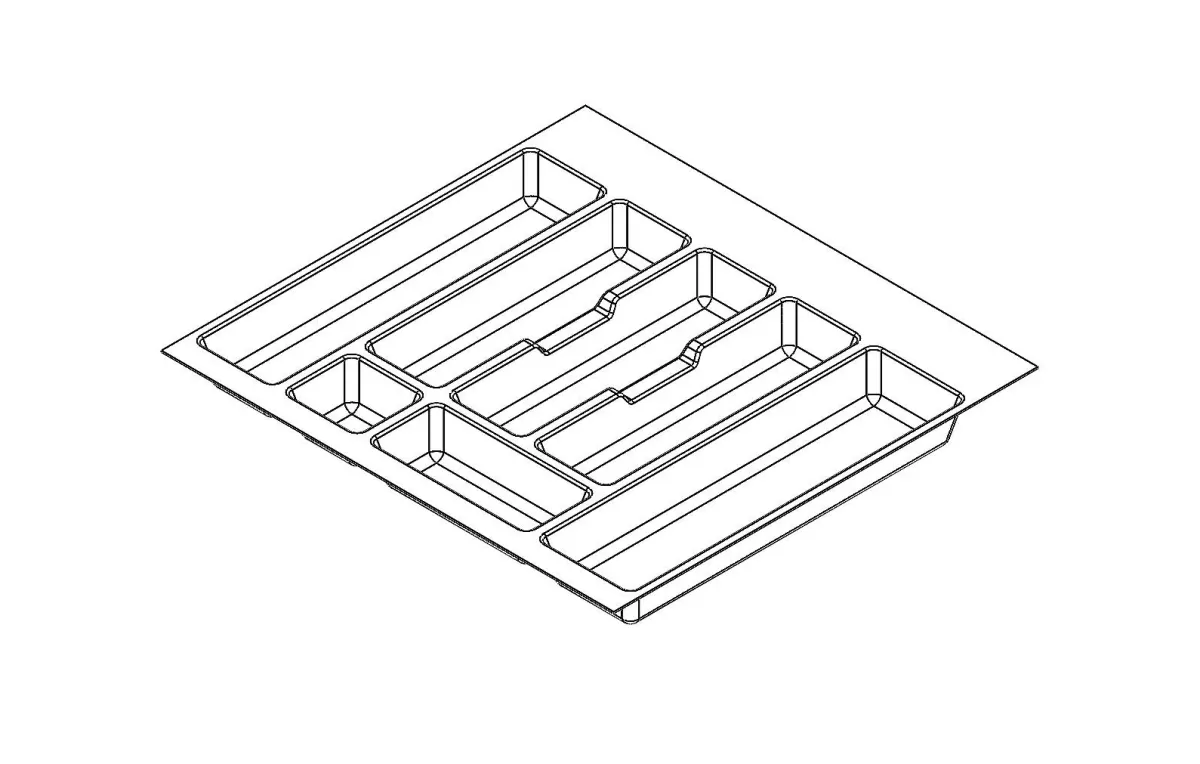 Brico Bestekbak Keuken Modulo Antraciet Grijs 60Cm Outlet