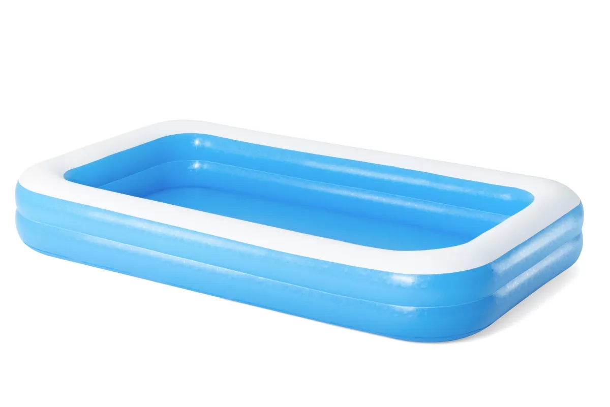 Brico Opblaaszwembaden-Bestway Opblaasbaar Zwembad Family Pool Rechthoekig Blauw 305X183X46Cm