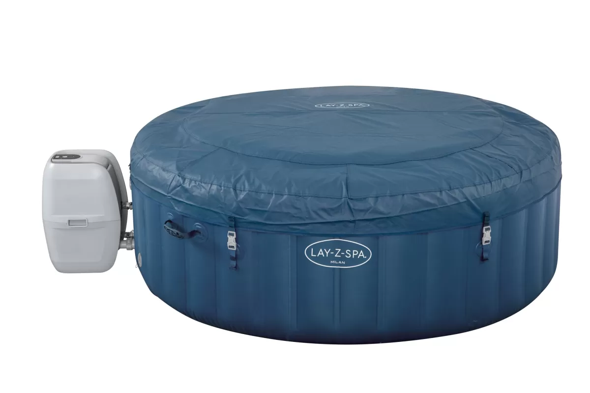 Brico Spa En Jacuzzi-Bestway Opblaasbare Jacuzzi Lay-Z-Spa Milan Airjet Plus Blauw 916L O196X71Cm