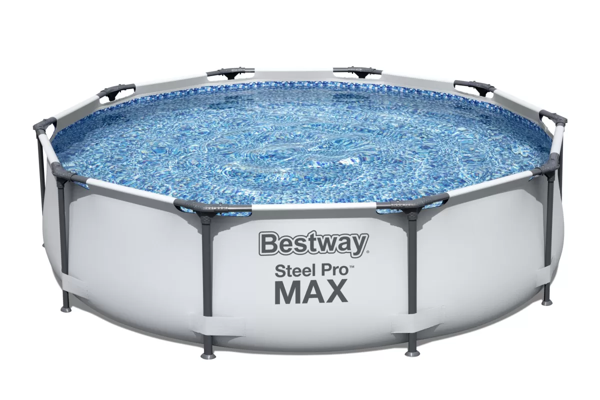 Brico Opzetzwembaden Met Pomp-Bestway Opzetzwembad Steel Pro Max Set Rond Met Filterpomp O305X76Cm