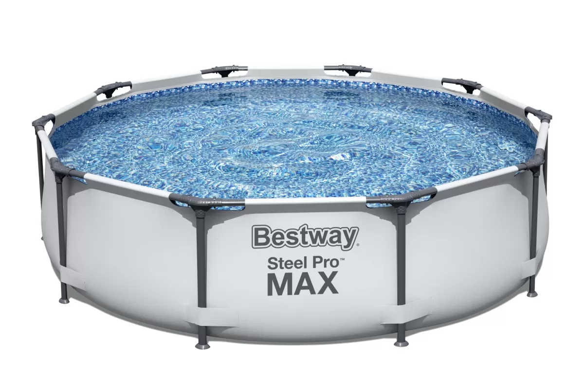 Brico Opzetzwembaden Met Pomp-Bestway Opzetzwembad Steel Pro Max Set Rond Met Filterpomp O305X76Cm