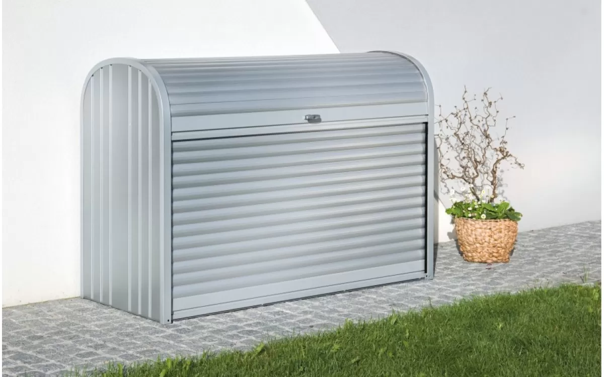 Brico Opbergboxen Tuin-Biohort Opbergbox Storemax 160 Zilver Metallic 78X163Cm