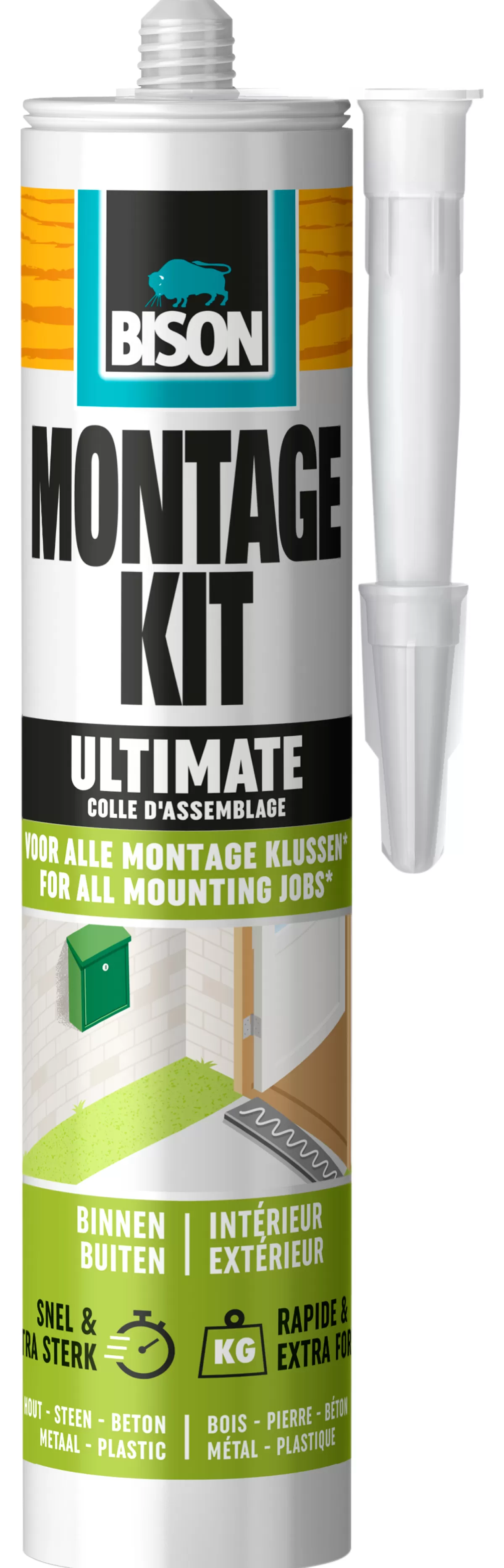Brico Lijm- & Kitpistolen-Bison Montage Kit Ultimate 165Gr