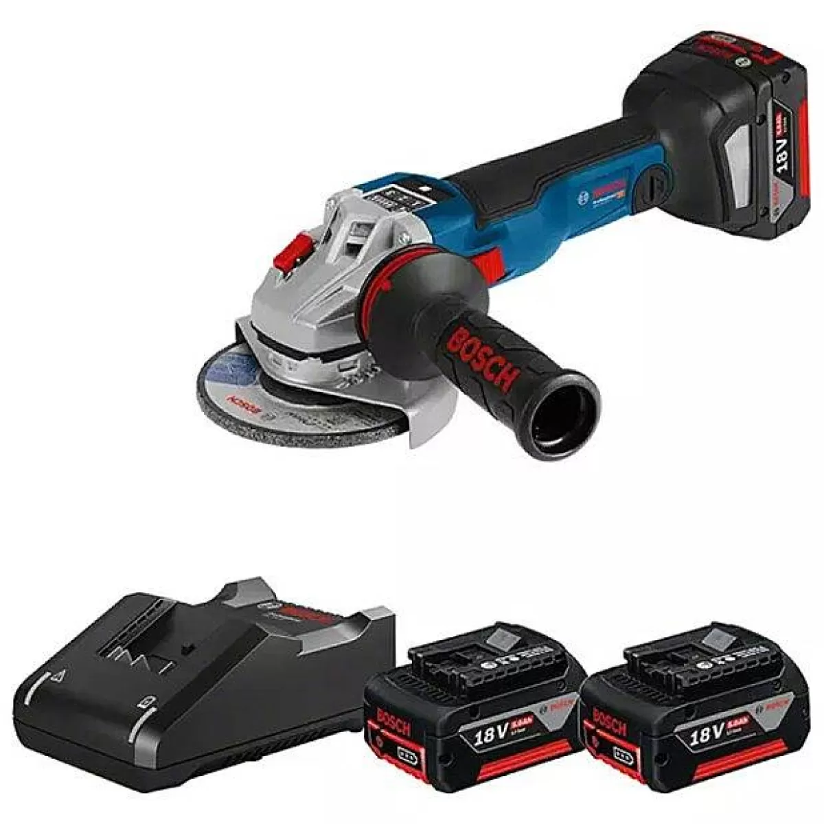Brico Bosch Accu Haakse Slijpmachine - 18V - 3X 5.0Ah Accu'S En Lader Sale