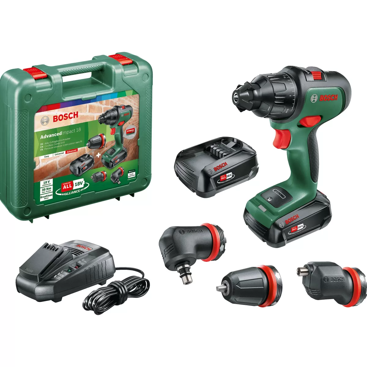 Brico Bosch Accuboormachine Met Klopfunctie Advancedimpact Quicksnap 18V (2 Accu'S) Best