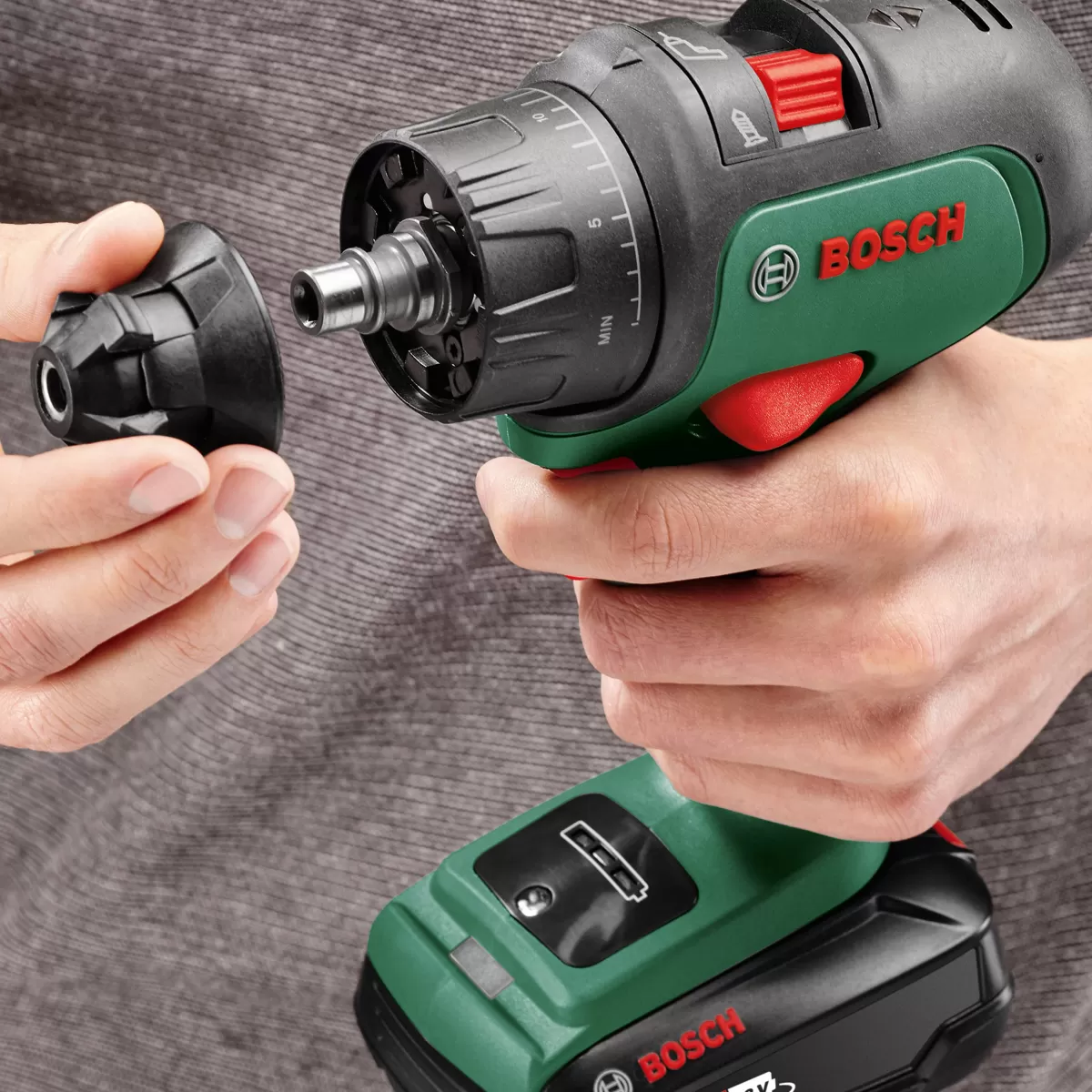 Brico Bosch Accuboormachine Met Klopfunctie Advancedimpact Quicksnap 18V (2 Accu'S) Best