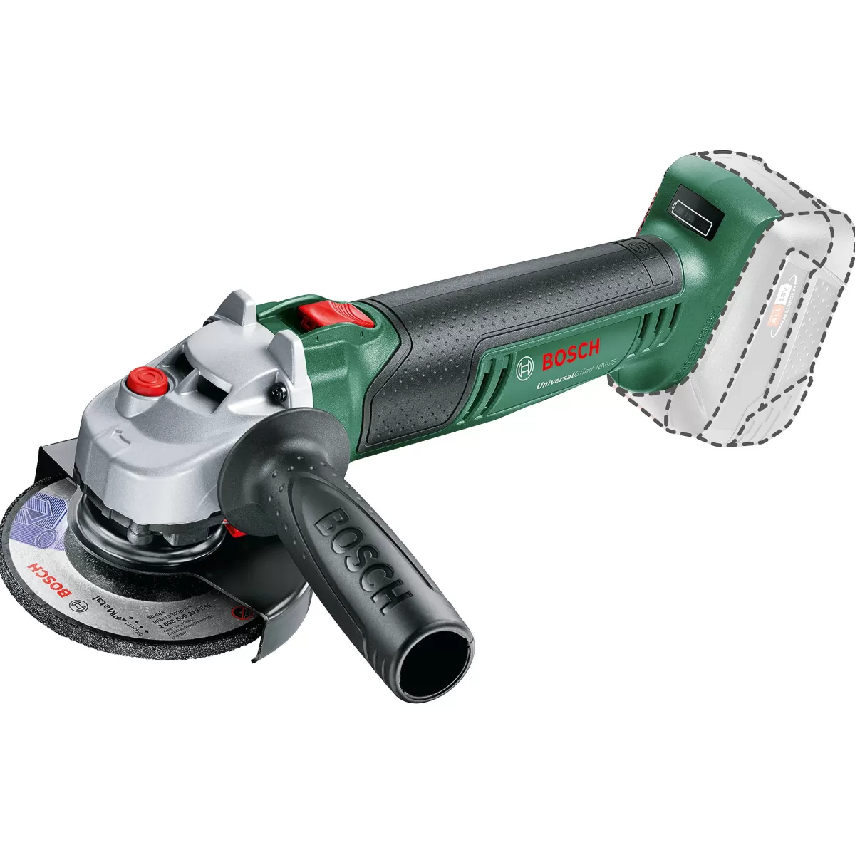Brico Bosch Haakse Accuslijpmachine Universalgrind 18V-75 Baretool (Beschermkap, Handgreep, (18 V Accu, Lader En Slijpschijf (125 Mm) Niet Meegeleverd)) Hot