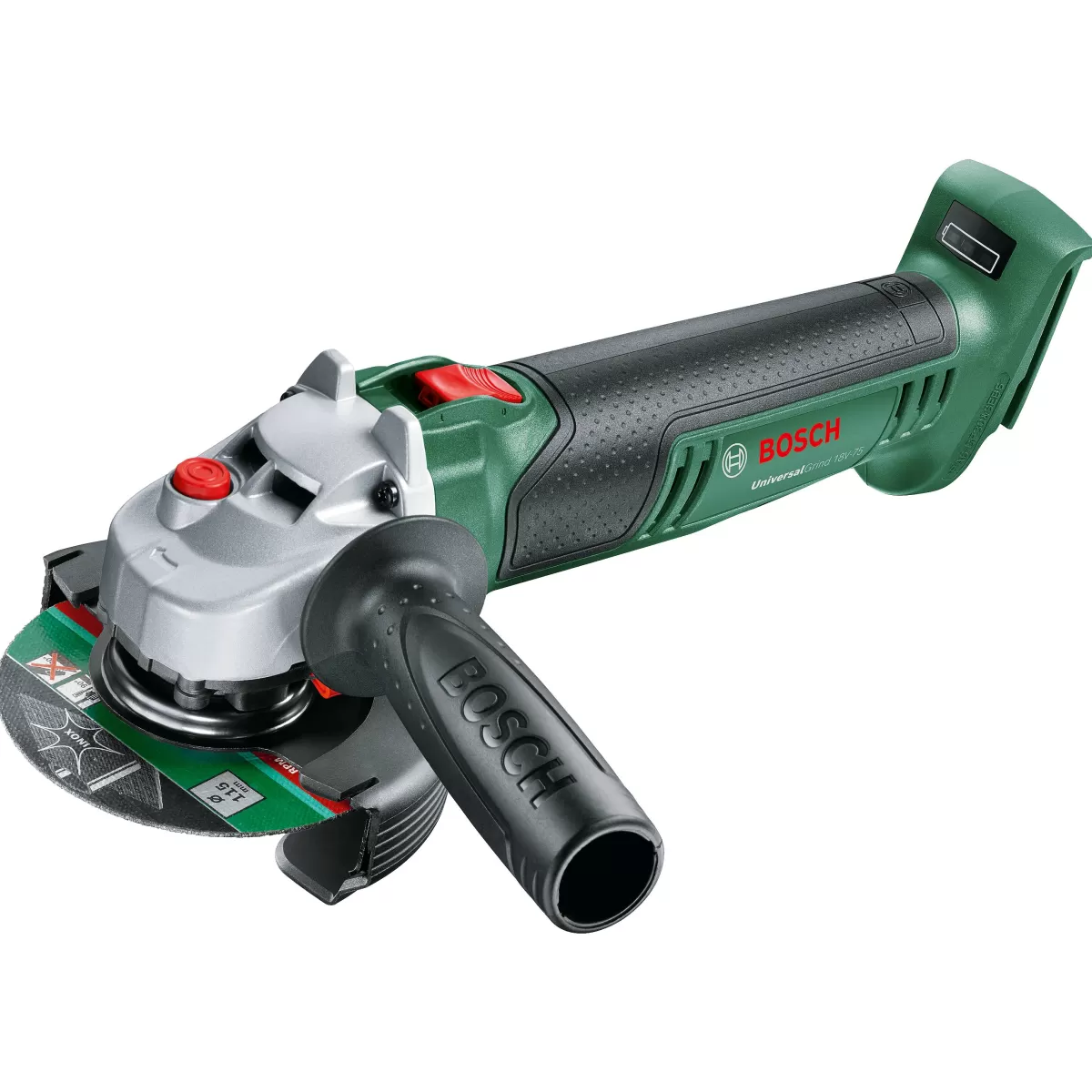 Brico Bosch Haakse Accuslijpmachine Universalgrind 18V-75 Baretool (Beschermkap, Handgreep, (18 V Accu, Lader En Slijpschijf (125 Mm) Niet Meegeleverd)) Hot