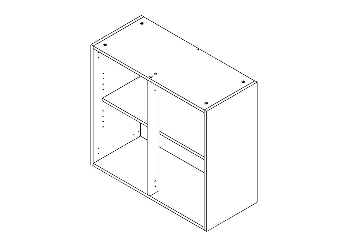 Brico Bovenkast Keuken Modulo Wit 80Cm Fashion