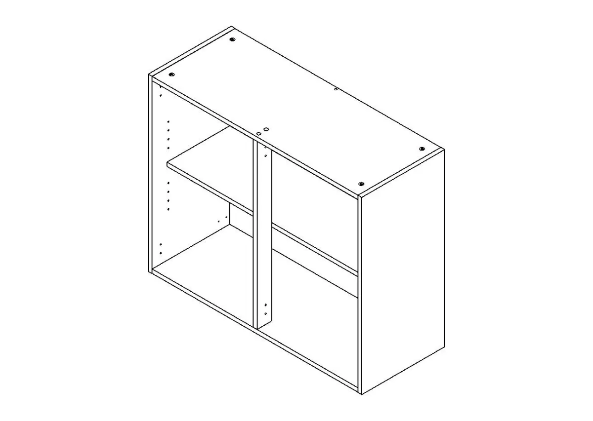 Brico Bovenkast Keuken Modulo Wit 90Cm Fashion