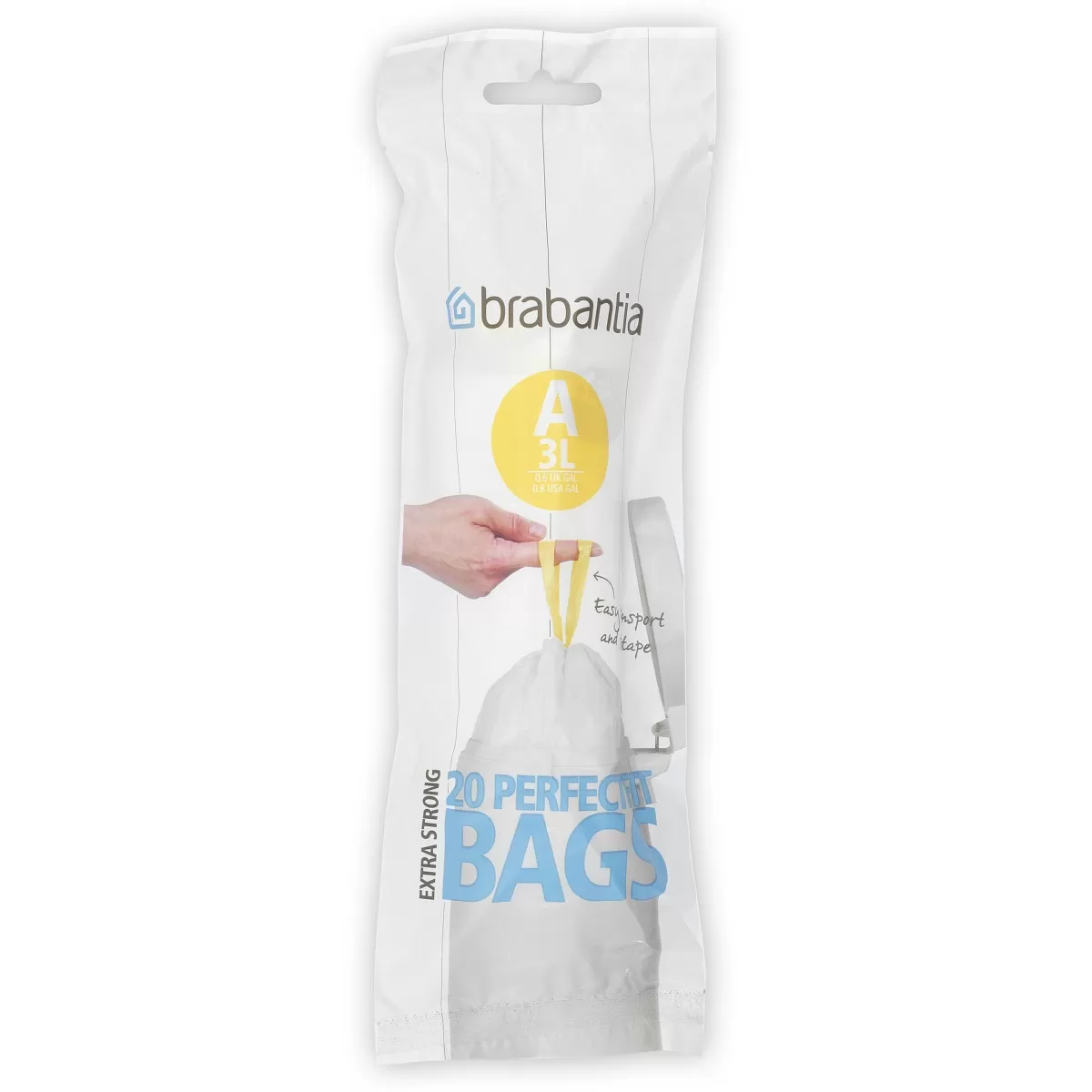 Brico Brabantia Perfectfit Afvalzak Met Trekbandsluiting Code A 3L 20 Stuks/Rol Recycled Cheap