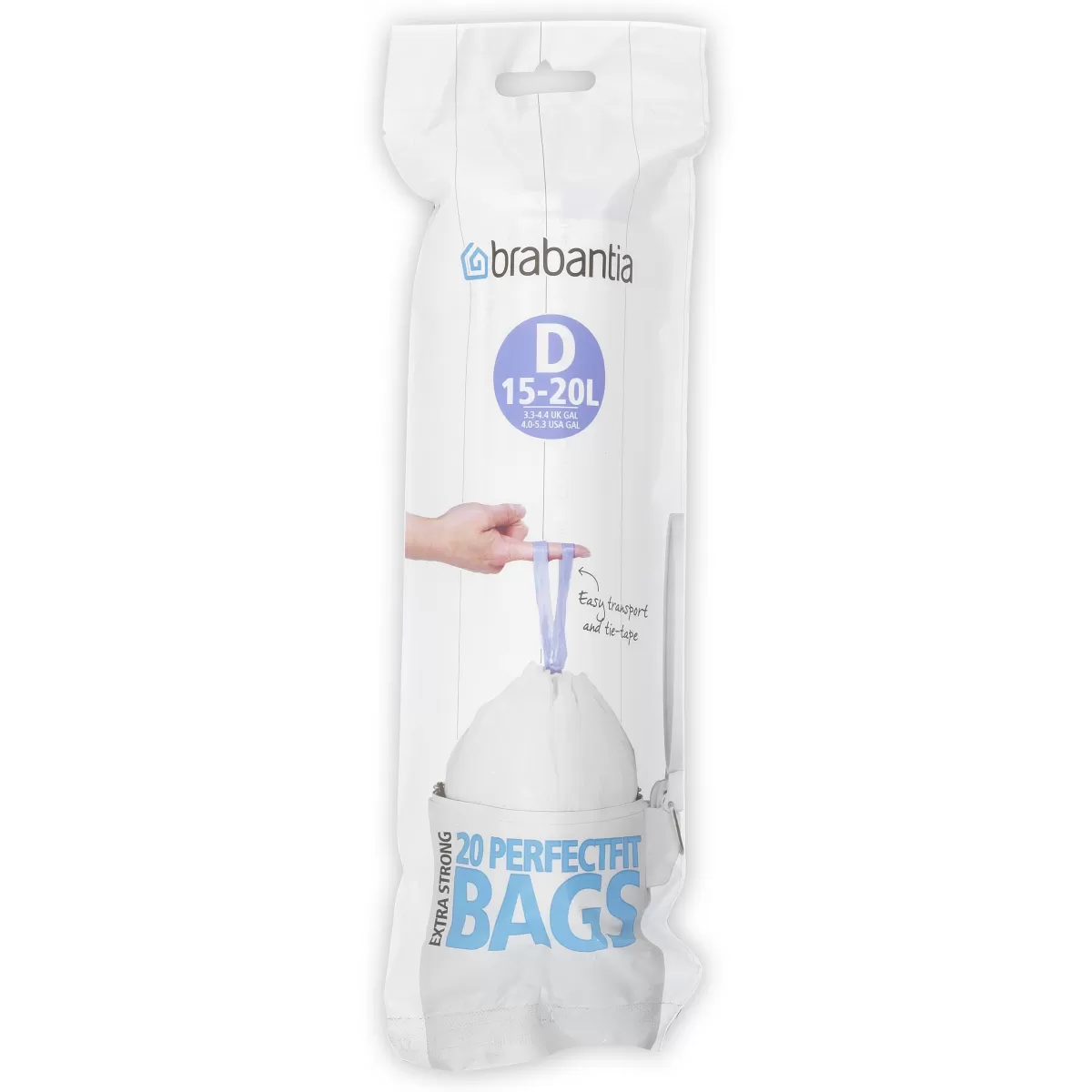 Brico Brabantia Perfectfit Afvalzak Met Trekbandsluiting Code D 15-20L 20 Stuks/Rol Recycled Outlet