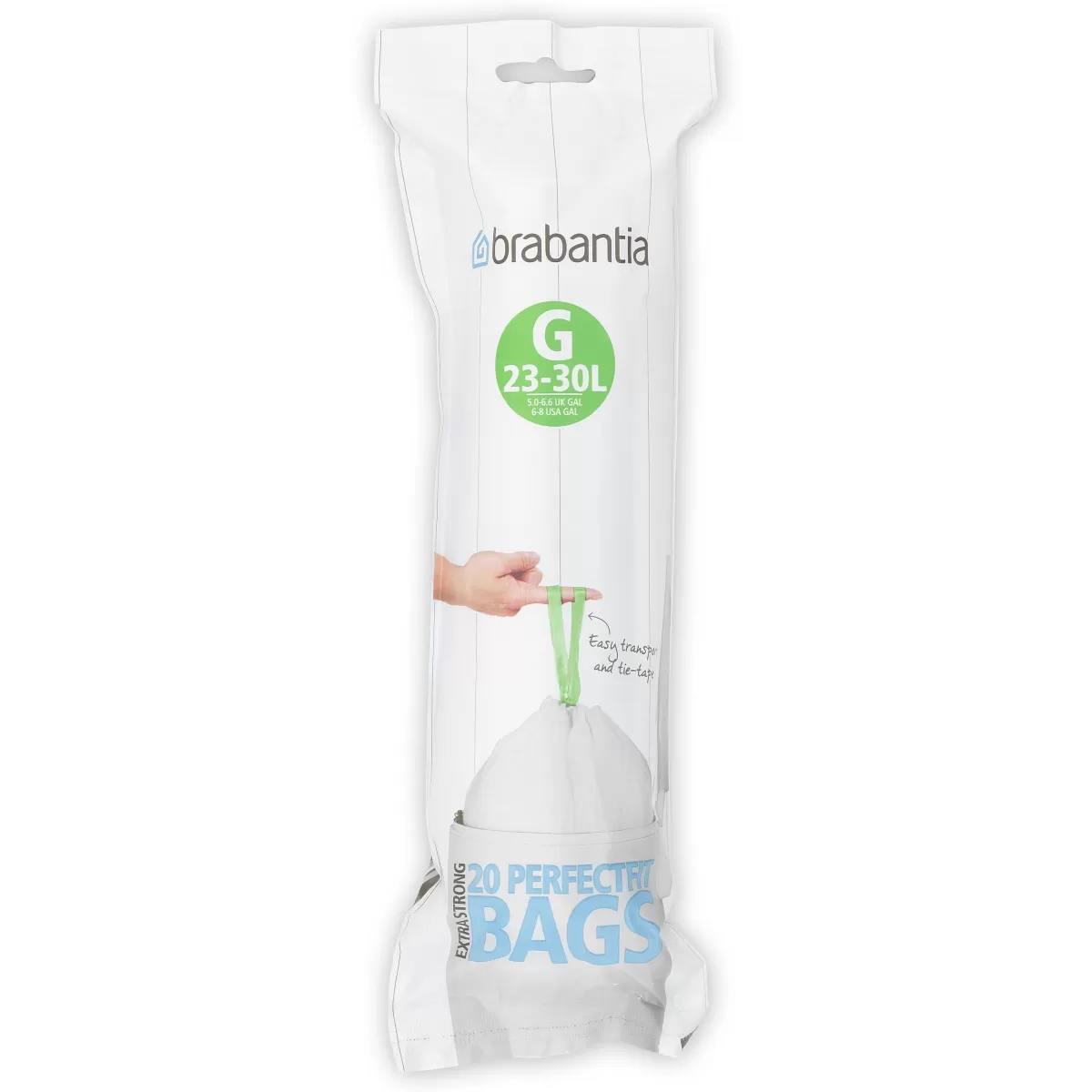 Brico Brabantia Perfectfit Afvalzak Met Trekbandsluiting Code G 23-30L 20 Stuks/Rol Recycled Best Sale