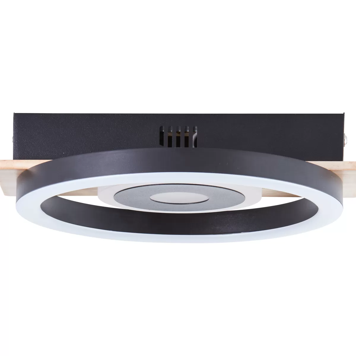 Brico Brilliant Plafondlamp Maureen Hout Zwart 20Cm 12W