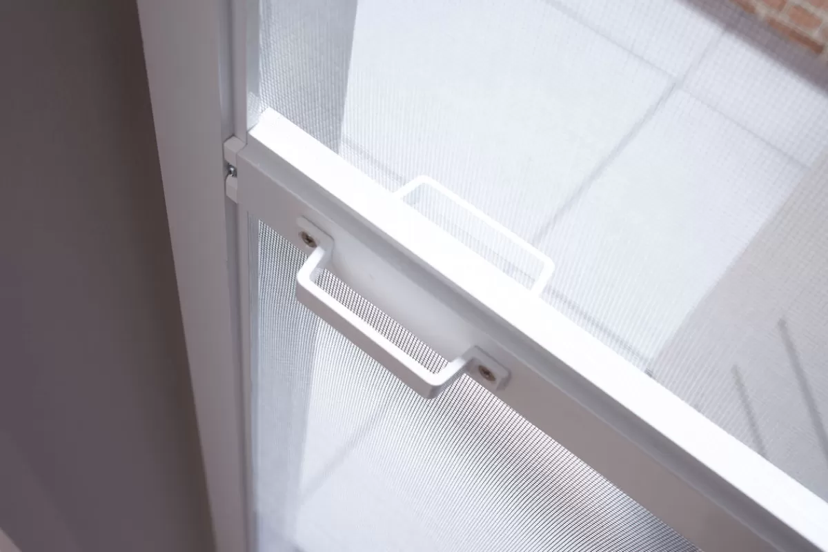 Brico Vliegendeuren-Cando Hordeur Premium - Magnetische Hordeur - Wit Profiel - Grijs Gaas - 100X235Cm