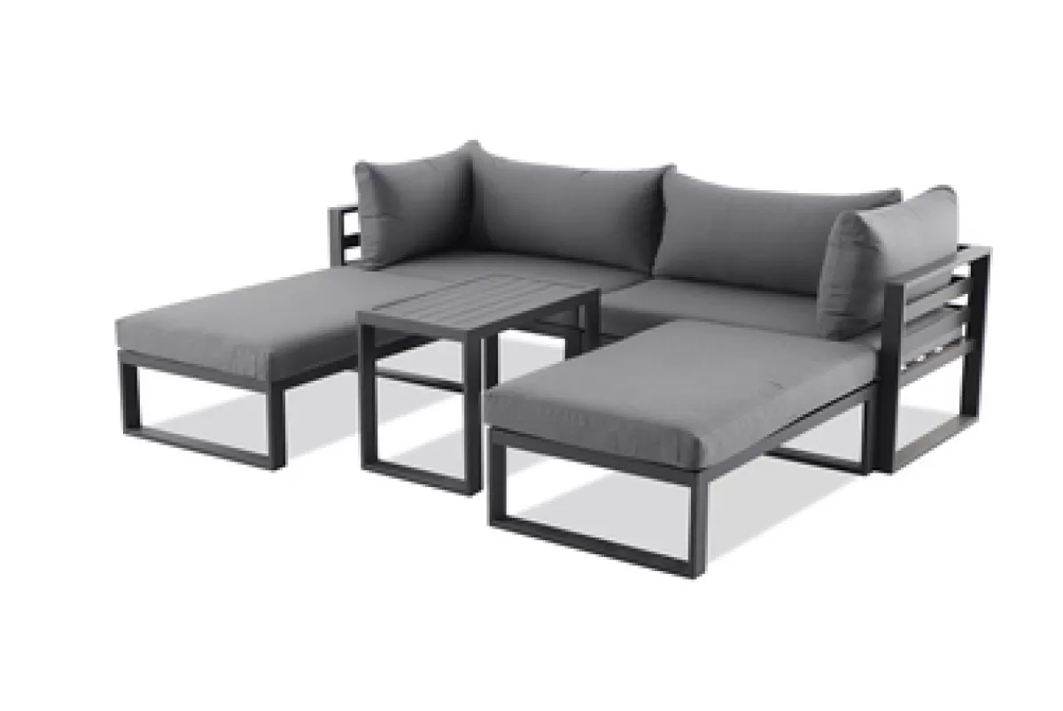 Brico Loungesets-Central Park Loungeset Napoli Aluminium