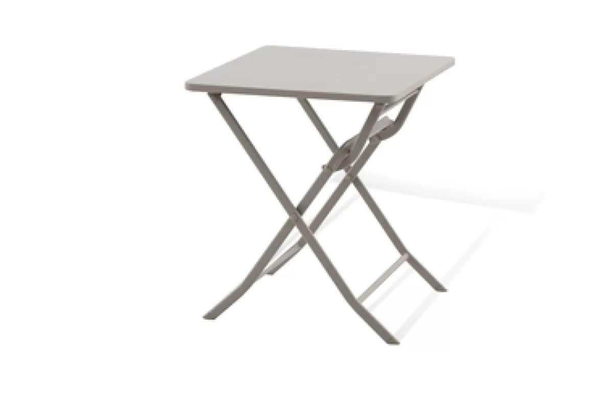 Brico Tuintafels-Central Park Tuintafel Stacy Inklapbaar Taupe 60X60Cm