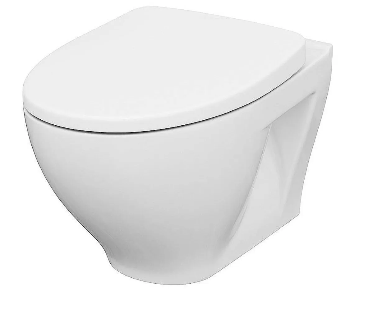 Brico Cersanit Hangtoilet Moduo Wit | Soft-Close & Quick Release Toiletzitting | Randloos Toiletpot Clearance
