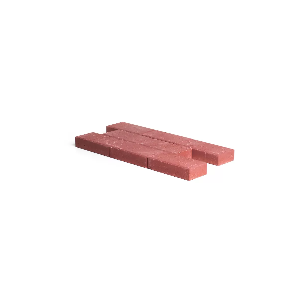 Brico Stenen En Klinkers-Cobo Garden Betonstraatsteen Rood Facetrand 22X11X5Cm