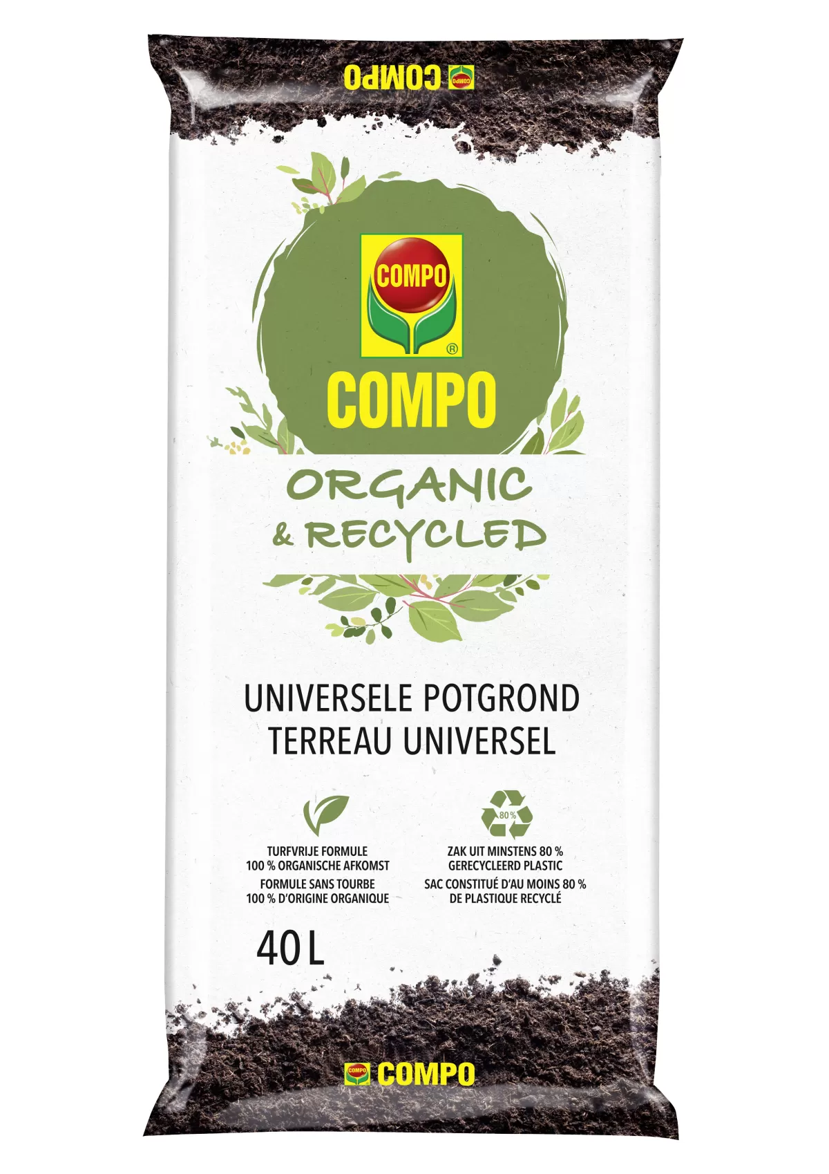 Brico Potgrond-Compo Organic & Recycled Universele Potgrond 40L