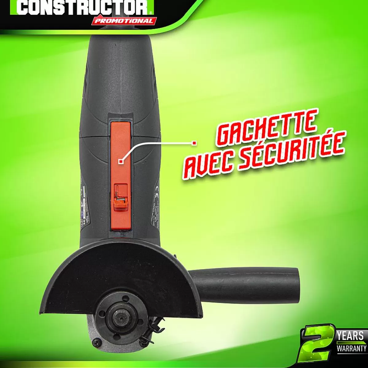 Brico Constructor Promotional - Haakse Slijper 500W - 115Mm Best