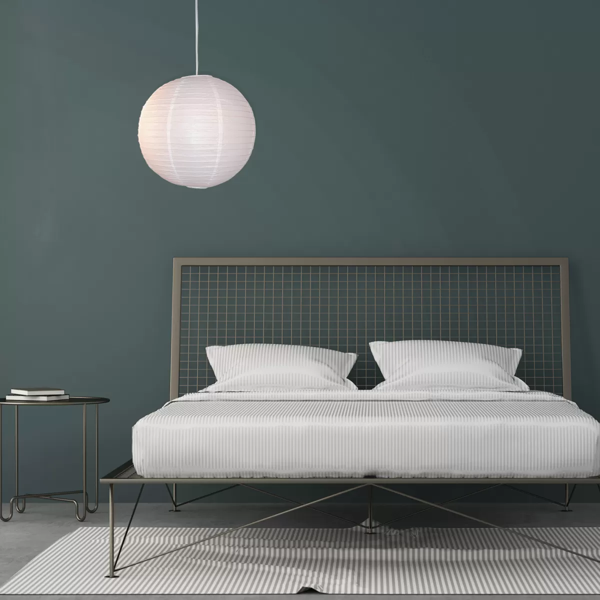 Brico Corep Hanglamp Bol Wit Japans Papier E27