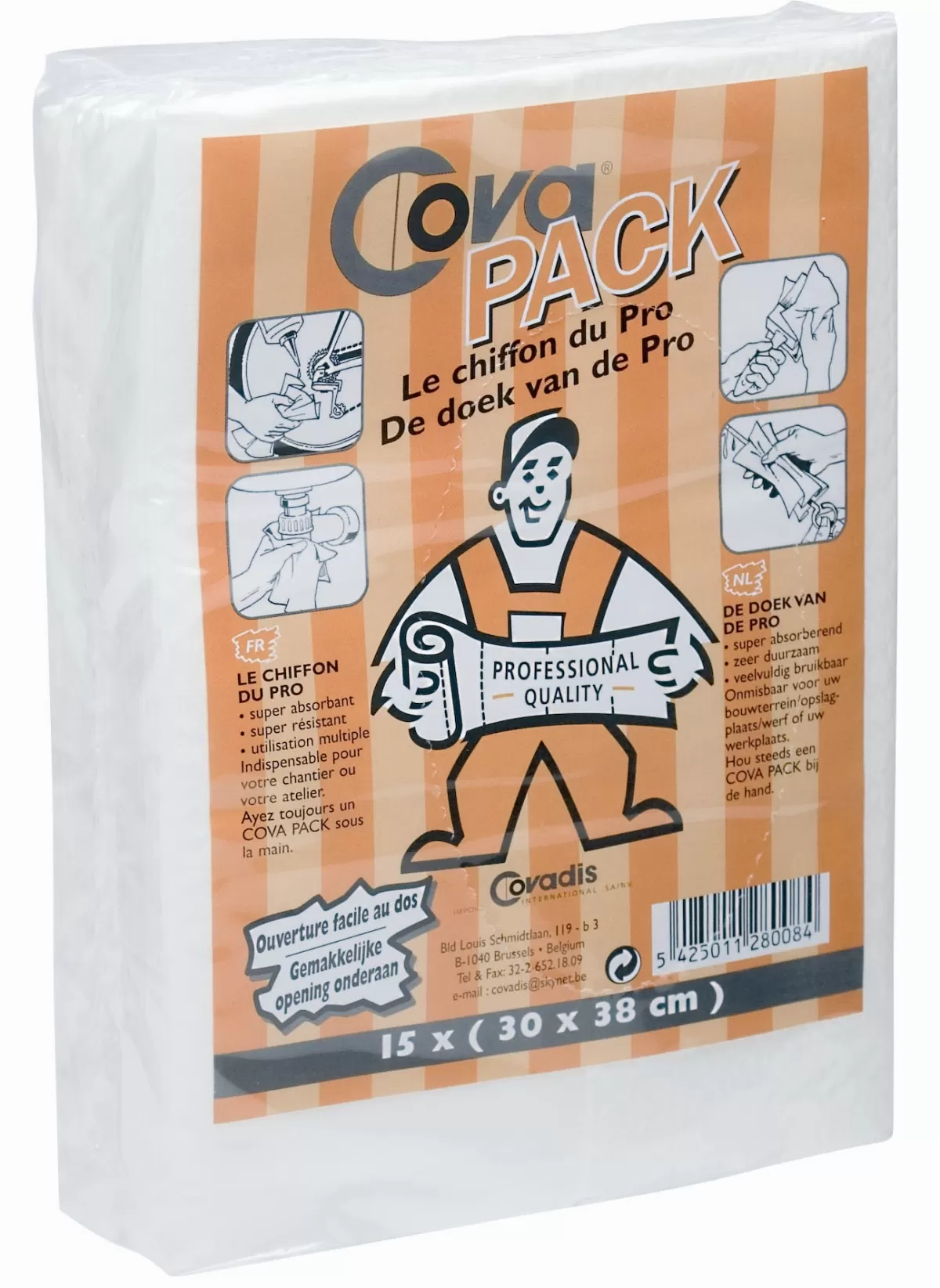 Brico Decoratieve Verf-Covadis Doek Covapack 30X38Cm 15St