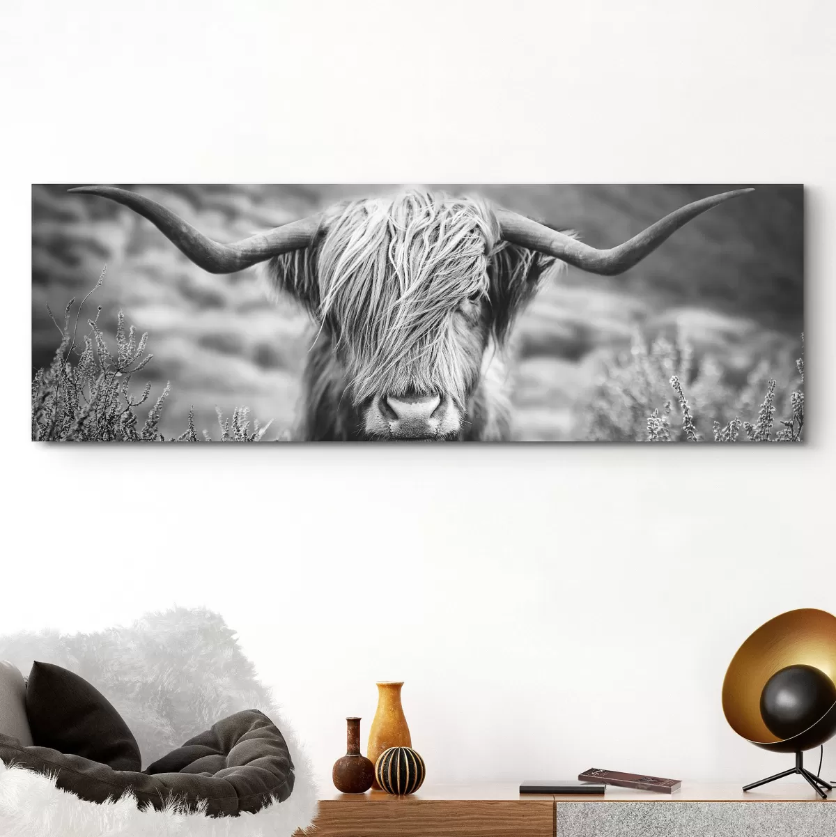 Brico Deco Paneel Schilderij Highlander Schots Mdf 156X52Cm Cheap