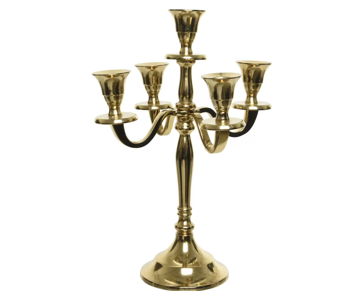 Brico Decoris Kandelaar 29.5Cm Goud Discount